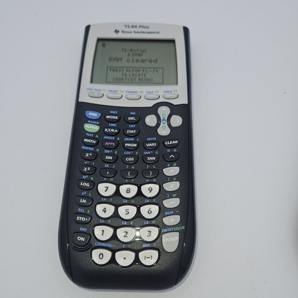 Texas Instruments TI-84 Plus Graphing Calculator Tested Working School Calc - Picture 4 of 10